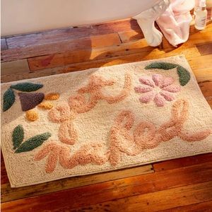 Urban Outfitters Get Naked floral bath floor mat